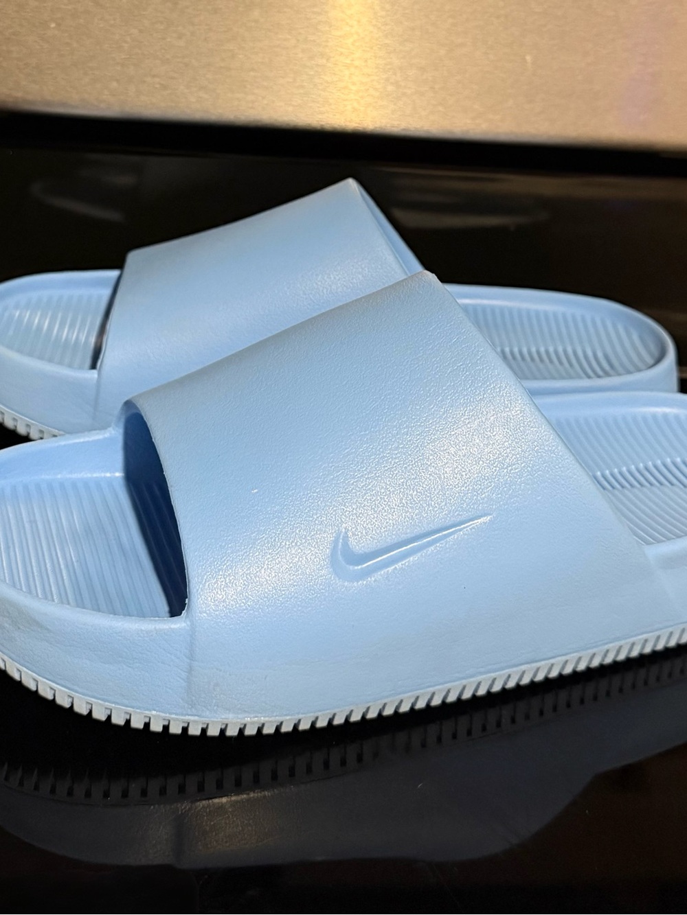 Nike Calm Slides Blue men 10 women 12
